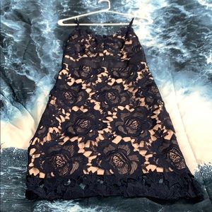 Navy floral dress by Just Me